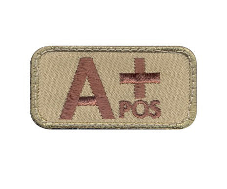 A positive blood type velcro patch