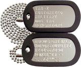 NS DOGTAGS MATTE BLACK WITH SILENCERS Custom