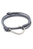 Silver hook paracord bracelet