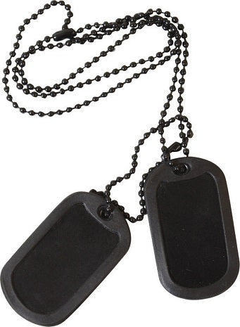 NS DOGTAGS MATTE BLACK WITH SILENCERS Custom