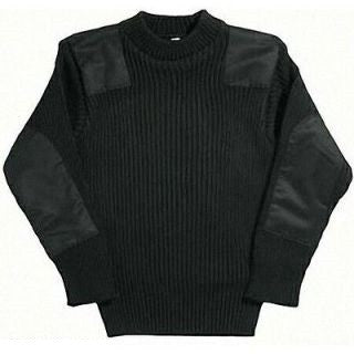 ACRYLIC COMMANDO SWEATER BLACK