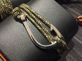 Silver hook paracord bracelet