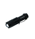 CREE LED ZOOM FLASHLIGHT BLACK AA ORANGE POINT