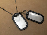 NS DOGTAGS MATTE BLACK WITH SILENCERS