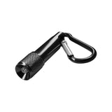 KEYCHAIN FLASHLIGHT LED BLACK CARABINER