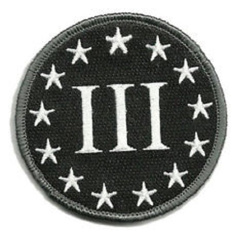 3% round velcro patch