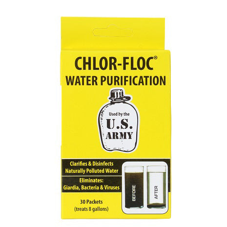 Chlor Floc Military Water Purification Powder Pack