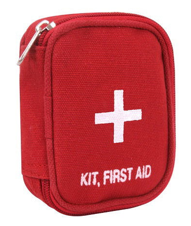 First aid kit red belt pouch