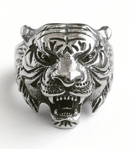 Stainless steel tiger ring