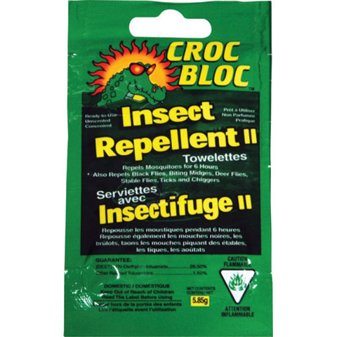 CROC BLOC INSECT REPELLENT TOWELETTE 50 PACK