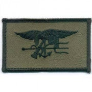 NS GREEN TRIDENT PATCH