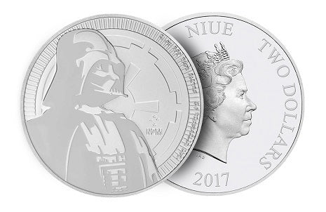 Star Wars Darth Vador Silver Coin