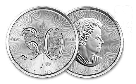 30th Canada Anniversary Silver Coin